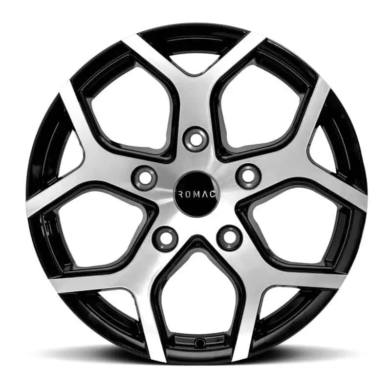 Romac Cobra 7.5x18 Black Polished 4X4 - Image 2